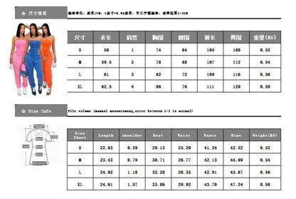 Ribbed Bodycon Bodysuits Tops + Jogger Pants (2 pcs.)