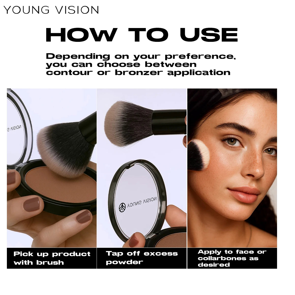 Silky Matte Bronzer Setting Makeup Contour Powder Long lasting 3D Face Shaping Concealer Deep Contouring Nose Shadow Palette