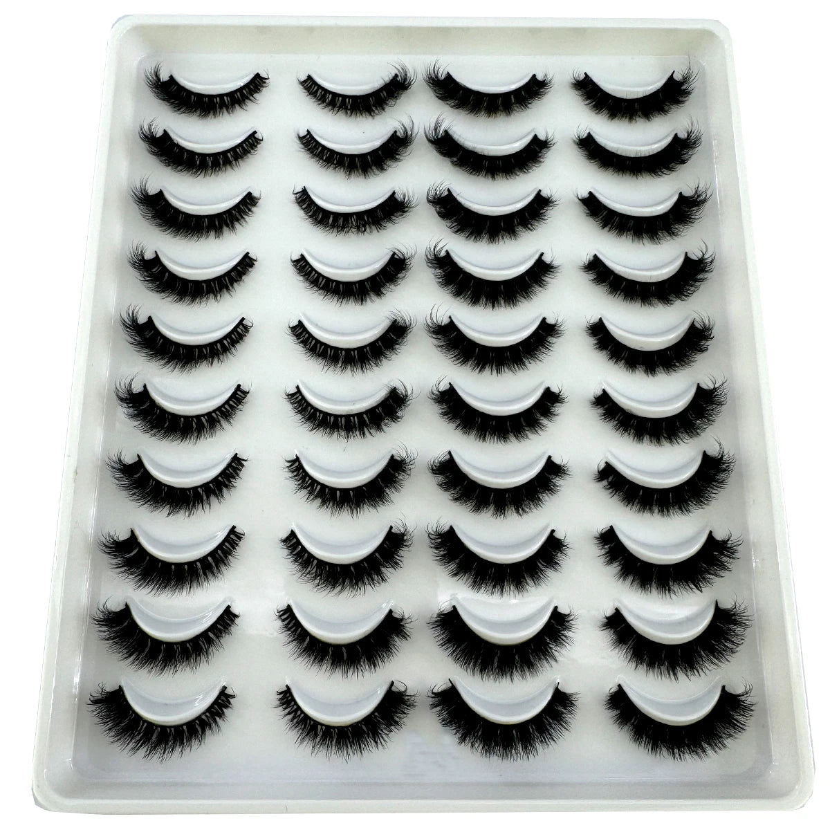 20 Pairs Natural long 3D Mink False Short Eyelashes