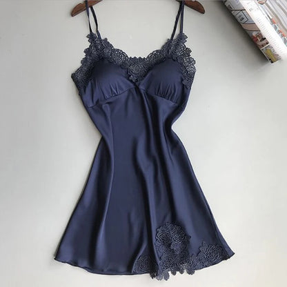 Silk Ladies Silk Thin Satin Night Dresses