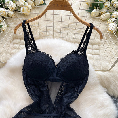 Hotsweet Vintage Straps Bodysuits Chic Lingerie