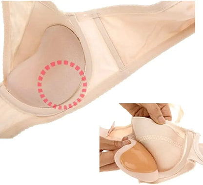2pcs Silicone Bra Inserts Breast Pads Sticky Push-up Women Bra Cup Thicker Nipple Cover Patch Bikini Inserts