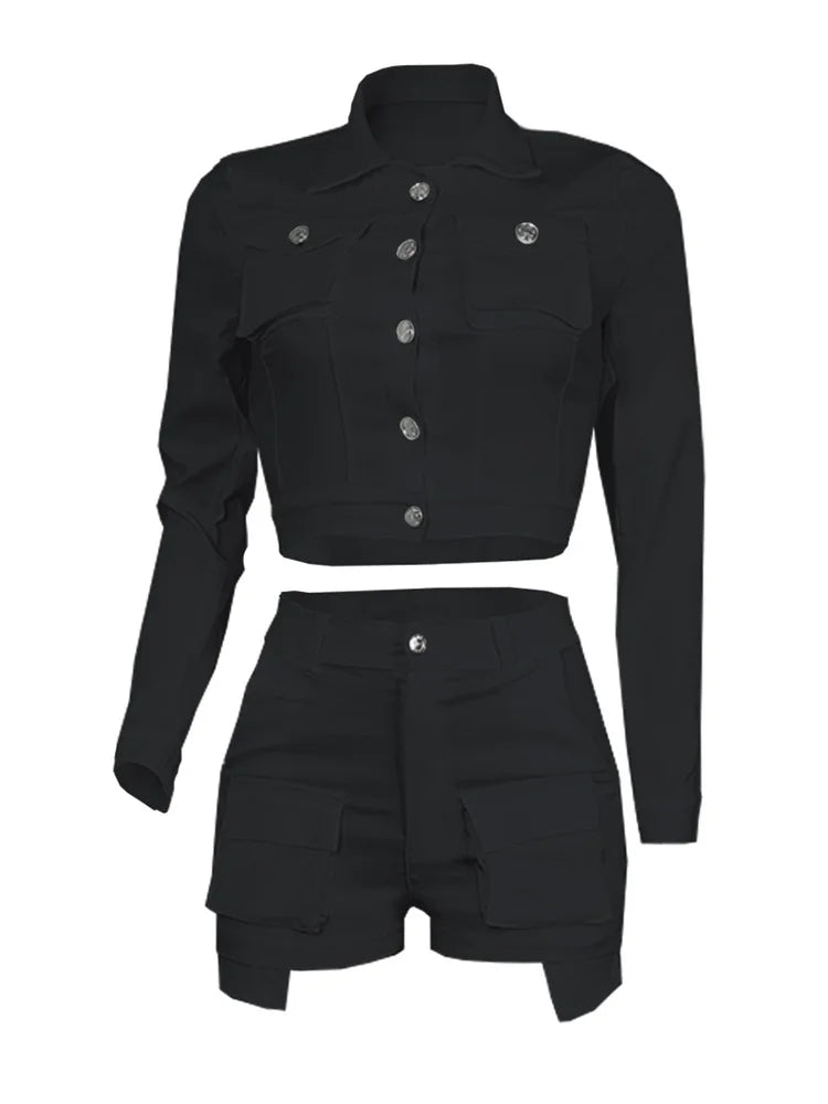 Women Two Piece Short Sets 