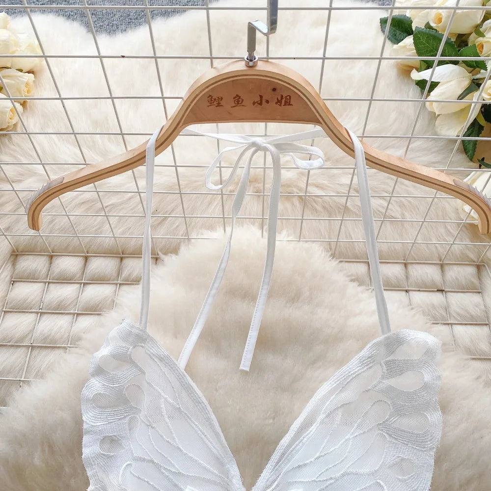 New Butterfly Lace Elegant Feminine Dresses for Women Comfortable