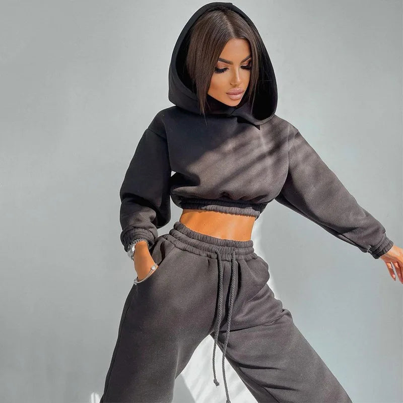 Sierra's Streetwear Drawstring Pencil Pants Suit Outfits