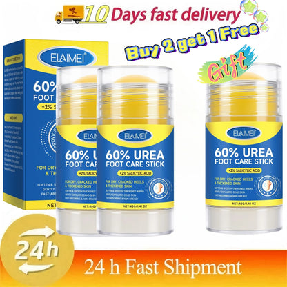 60% Urea 2% Salicylic Acid Foot Stick Cracked Repair Product Exfoliation Dead Skin Removal Softening Moisturize Smooth Skin Care