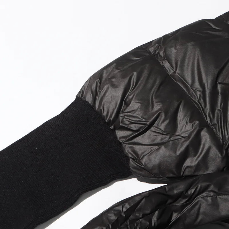 Celebrity High Quality Belt Thickened Bubble Coat