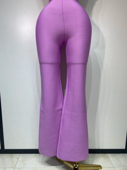 Luxury Bandage Crop Top + Pant Set  ﻿