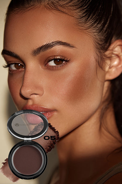 Silky Matte Bronzer Setting Makeup Contour Powder Long lasting 3D Face Shaping Concealer Deep Contouring Nose Shadow Palette