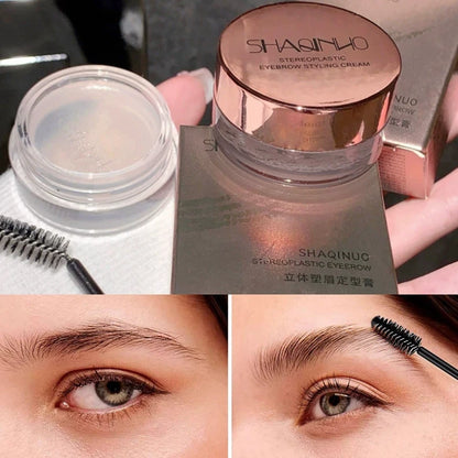 Three-dimensional Eyebrow Shaping Soap Eyebrow Gel Texture Creates Natural Eyebrows Styling Cream Waterproof Quick-Dry Makeup