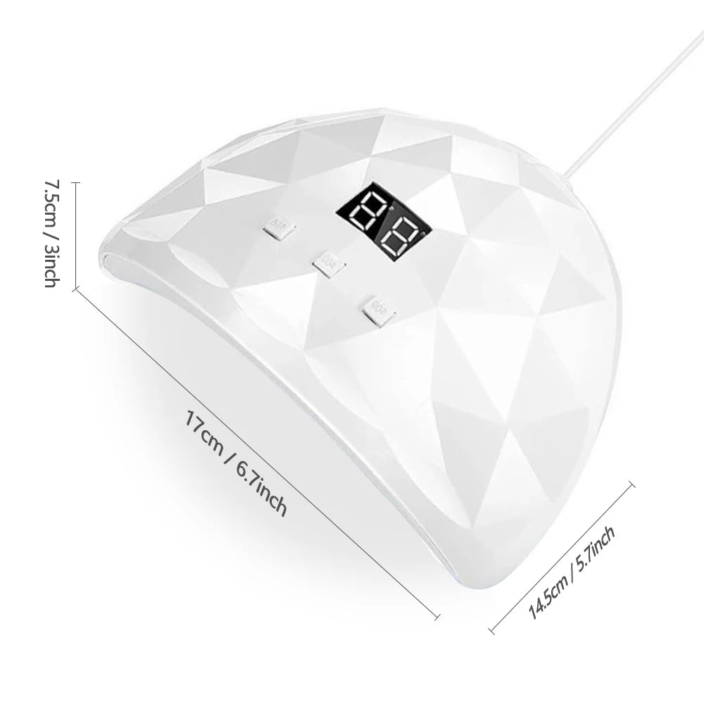 LULAA 88W Nail Dryer Lamp UV Light For Nails Eyes Protection UV Lamp for Gel Nails Gel Nail Polish Curing Dryer Home Salon Tool