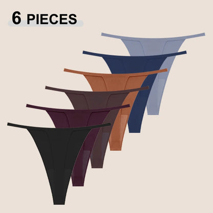 6Pcs/Set Comfortable Trendy Breathable G-string Underwear