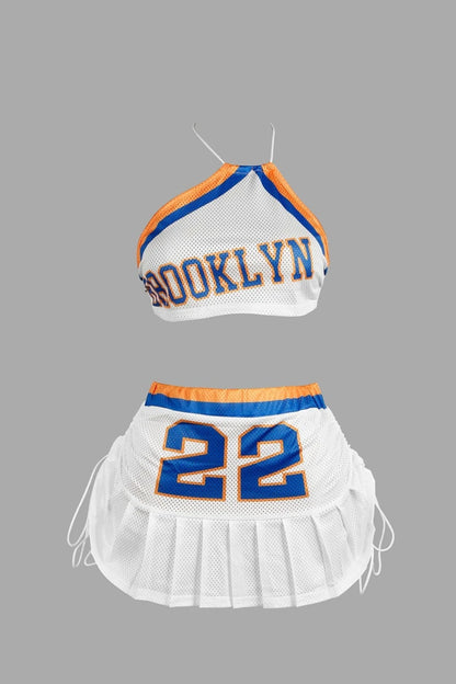 Halter Backless Crop Top + Mini Skirt Sets