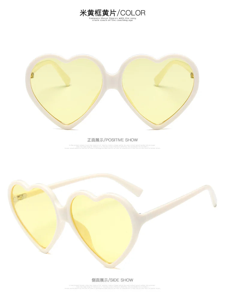 New Trendy Big Heart Shape Eyewear