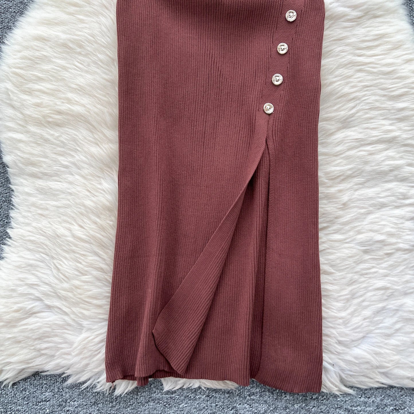 New Elastic Knitted Maxi Dresses