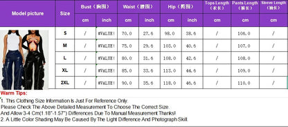 Leather PU Cargo Pants High Waist Y2K Streetwear