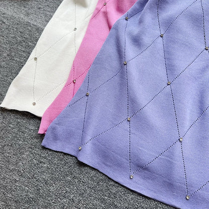 New Fashion Y2K Diamonds Bodycon Mini Dresses