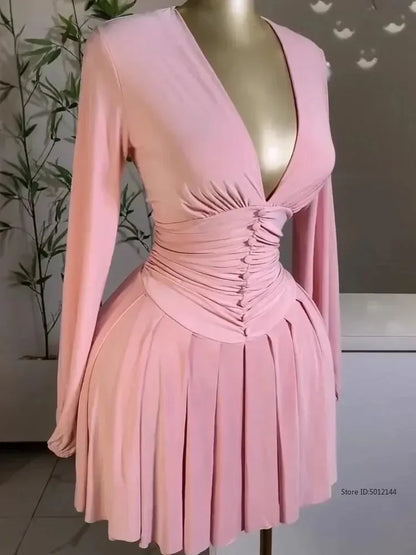 Latest Lantern Sleeve Button Daily A Line Dresses