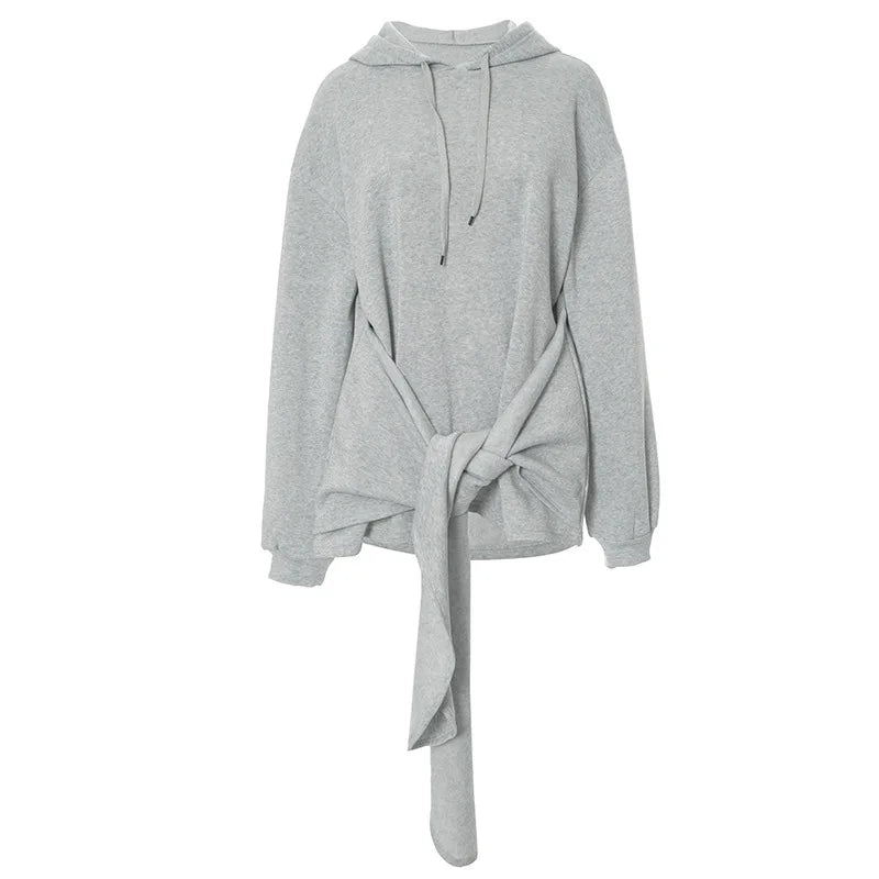 Natasha Hooded Bandage Sweatshirts (oversized)