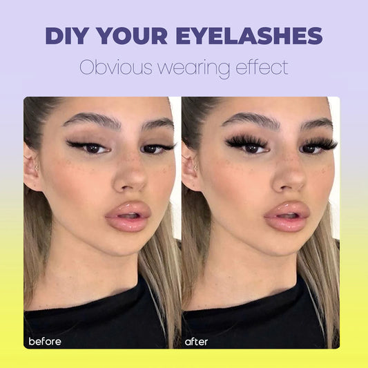 Fluffy Clusters Lashes DIY Eyelashes Makeup