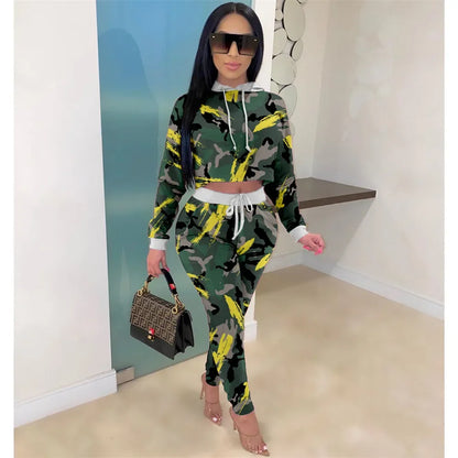 Hooded Sweatshirt + Pants Sweat Suits Matching Sets