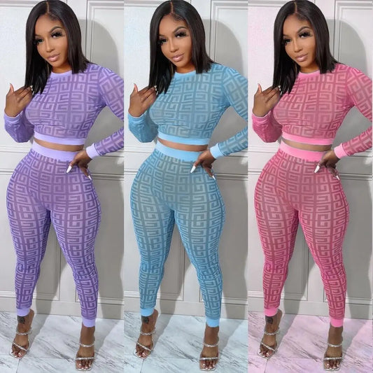 Trending Digital High Definition Printing Sexy Two Piece Set