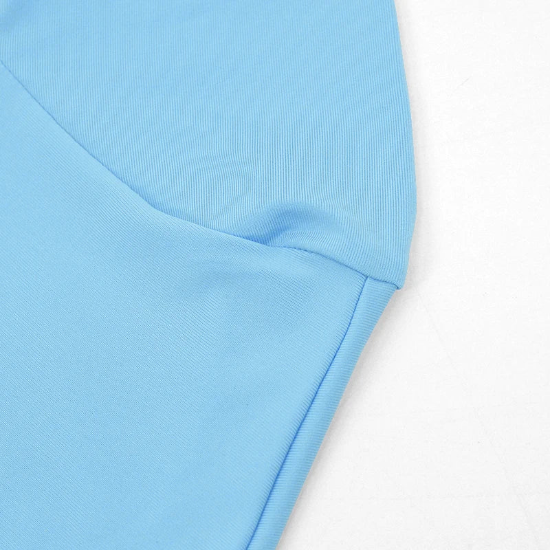 Short Sleeve O-Neck Crop Top + High Waist Skirt Sets