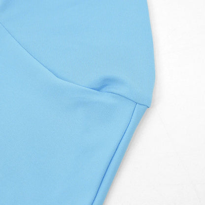 Short Sleeve O-Neck Crop Top + High Waist Skirt Sets