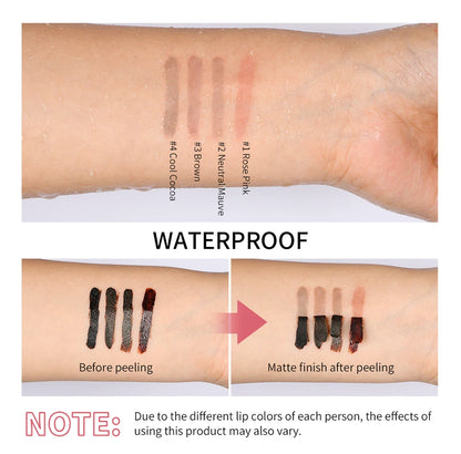 Magic Peel Off Lip Cosmetic Matte Lip Liner Pencil Long Lasting Waterproof Smudge Proof Transfer Proof Peel Off Lip Stain Tattoo