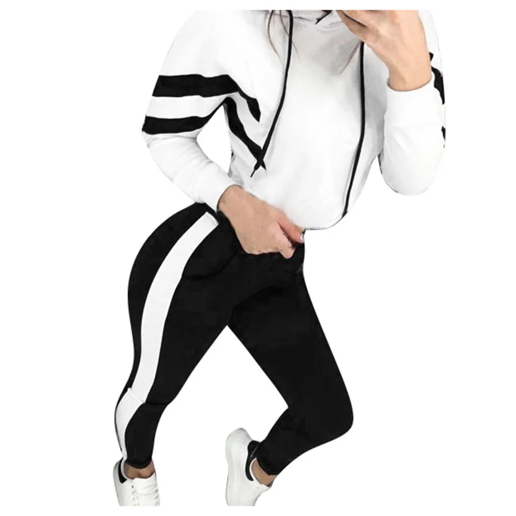 Hooded Sports Top + Pant Sets
