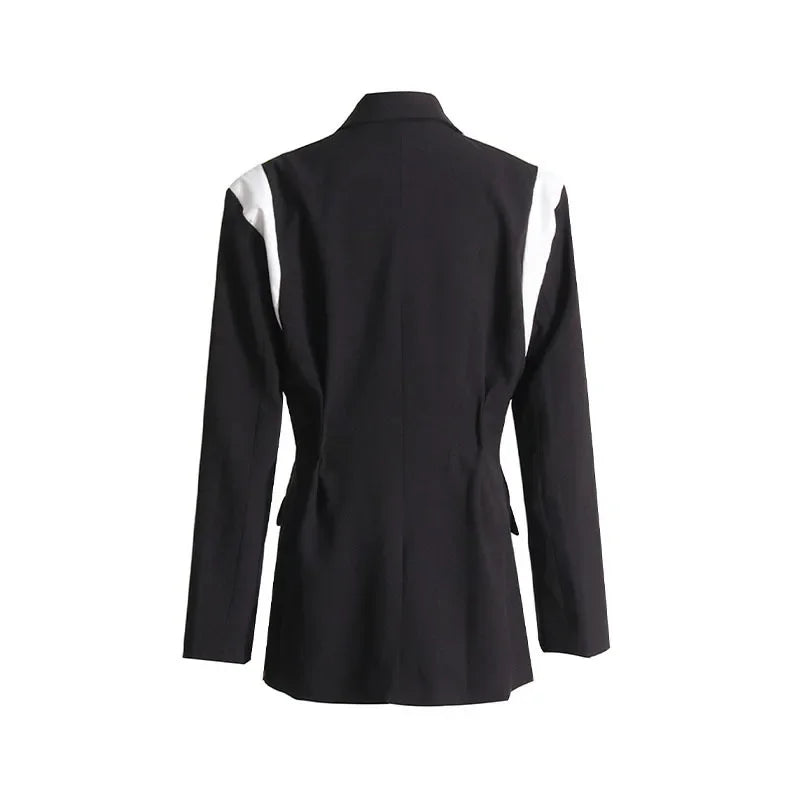 Alina Long Sleeve Notched Collar Blazers (OUTERWEAR)