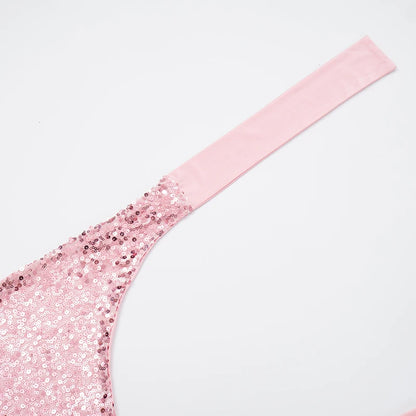 Halter Bandage Swing Collar Tank Tops + Short Sets