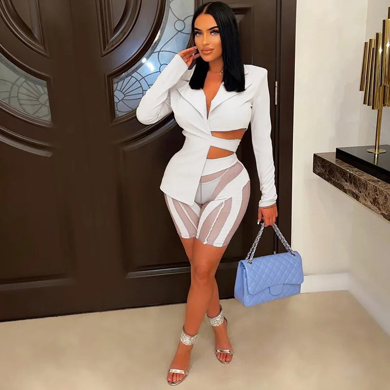 Women Two Piece Short Sets 