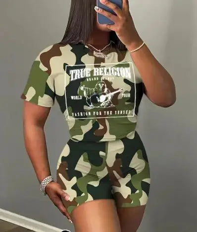 Women Two Piece Short Sets 