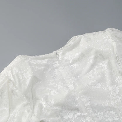 High Quality Lace Draped Bodycon Mini Dress + Gloves