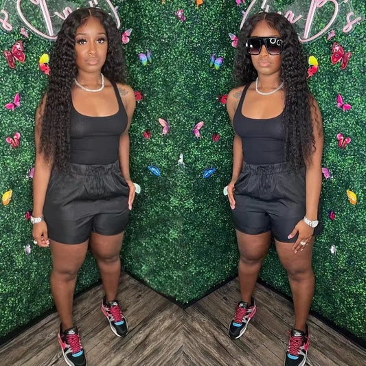 Solid Tank Top + Shorts Midnight Streetwear Clothing