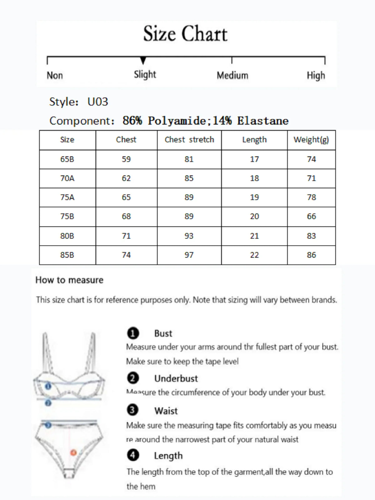 Heavy Duty Shapewear Push Up Adjusted-Straps Women Bra for Cropped Top U03