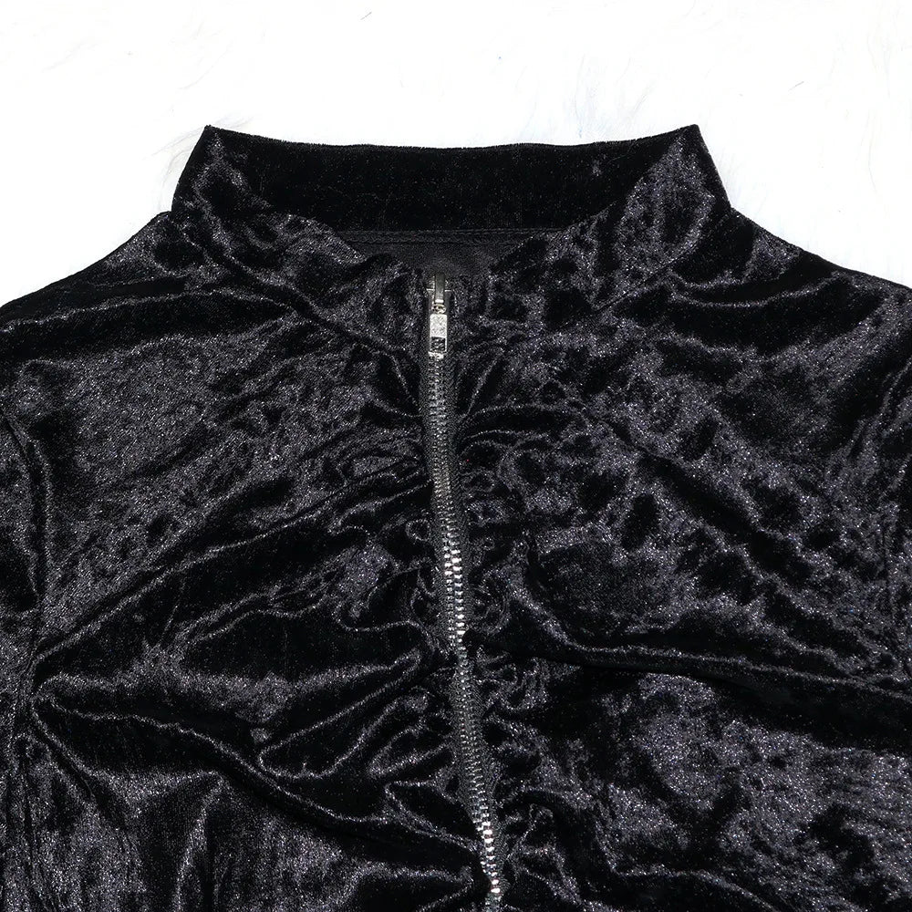 New Winter Fashion Zipper Tops + Slim Pencil Pant Sets