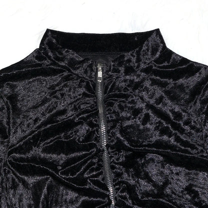 New Winter Fashion Zipper Tops + Slim Pencil Pant Sets