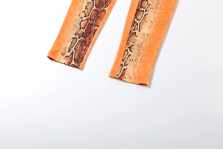 Snake Print Jumpsuit