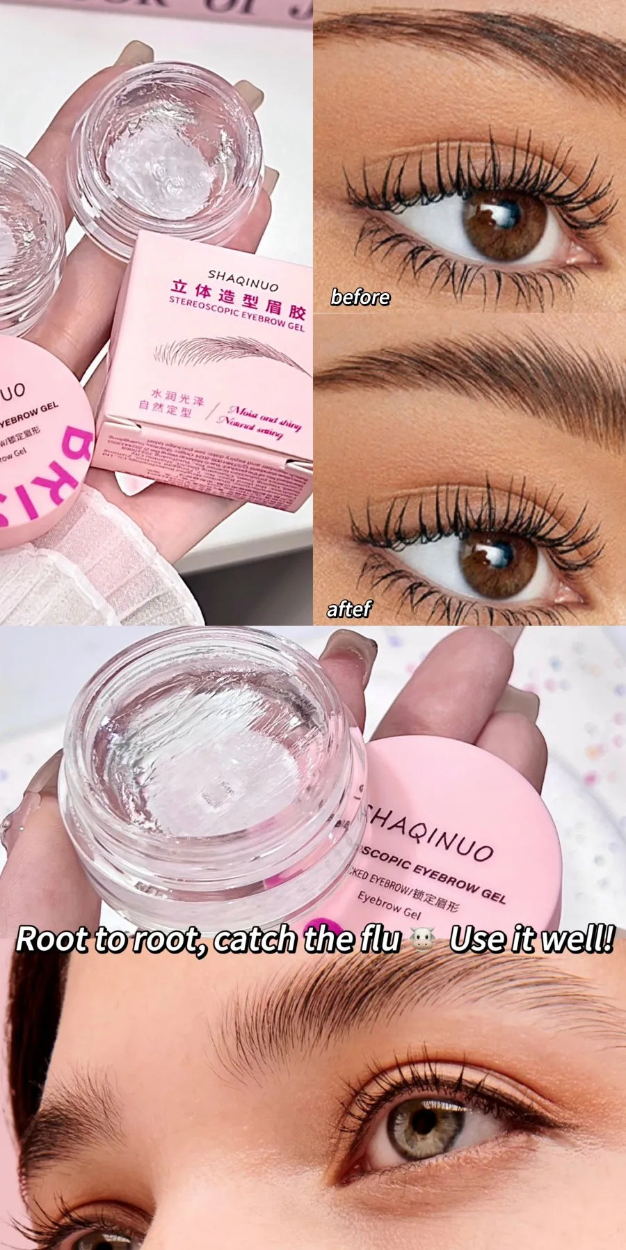 Three-dimensional Eyebrow Shaping Soap Eyebrow Gel Texture Creates Natural Eyebrows Styling Cream Waterproof Quick-Dry Makeup