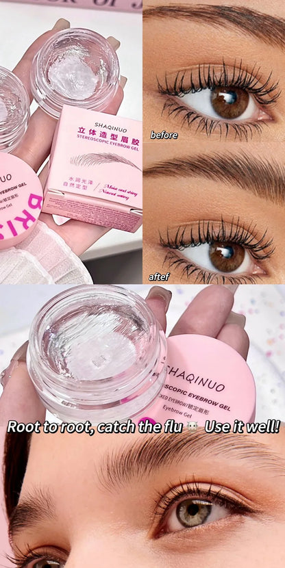 Three-dimensional Eyebrow Shaping Soap Eyebrow Gel Texture Creates Natural Eyebrows Styling Cream Waterproof Quick-Dry Makeup