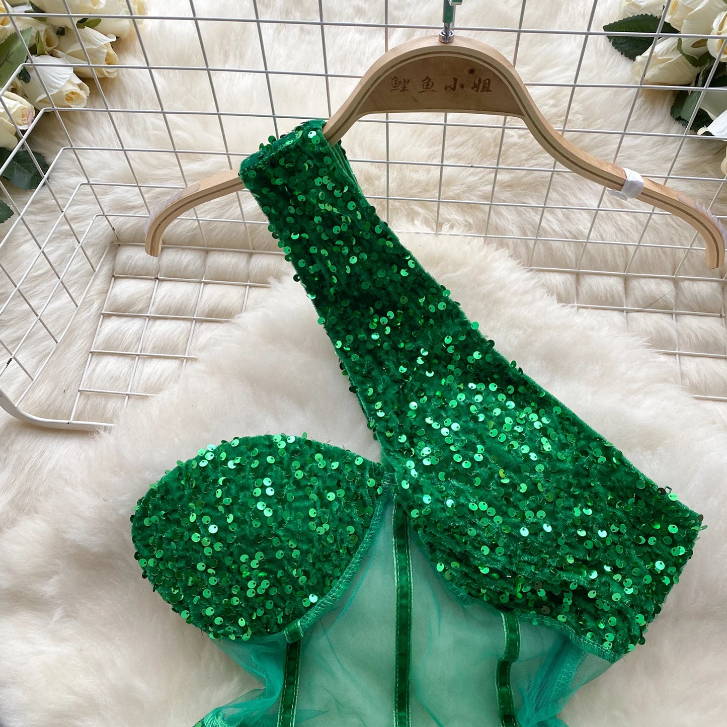 Glamour Off-Shoulder Sequin Dresses