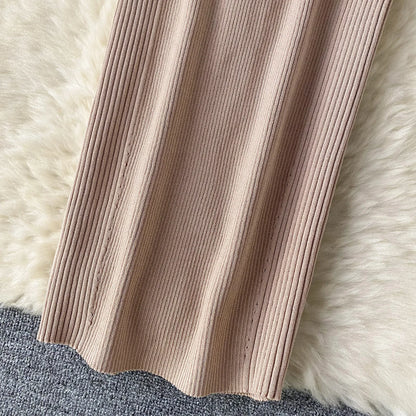Single Shoulder Ink Knit Dress Backless Tank Striped Slim Bodycon Sundress Women Summer Beachwear Sexy Chic Vestidos