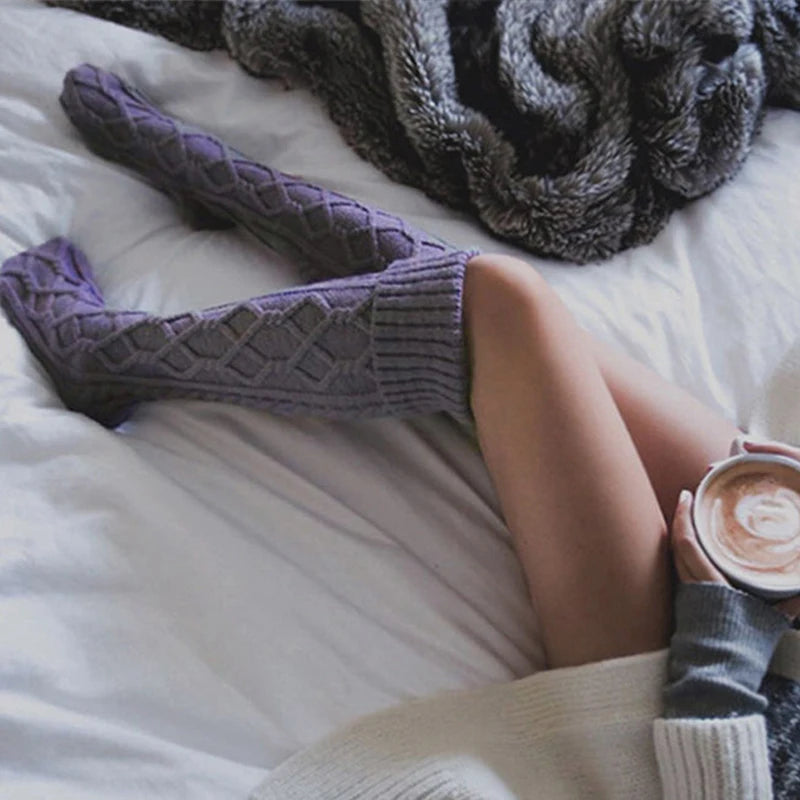 Hot Selling Woolen Socks Thickened Stockings Woolen Ball Socks Pile Up Socks Winter New Stockings  Bow Knots Woolen balls