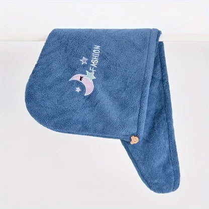 Quick Dry Shower Cap Turban for Women Girls Bathroom Super Absorbent Soft Towel Hair Dry Wrap Bonnets Cute Hair Drying Towel