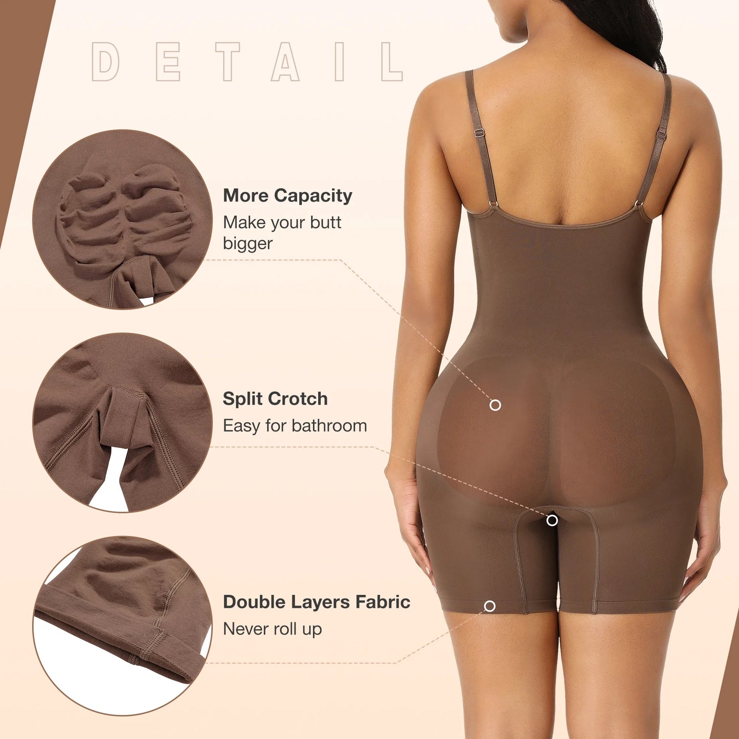 Hexna Seamless Bodysuit Bodysuit Butt Lifter Shapewear Waist Trainer Body Shaper Snactch Waist Shapewear Fajas Different Shades