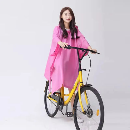 Transparent Windproof Bicycle Motorcycle Raincoat Woman Rain Poncho Impermeable EVA Hiking Raincoats