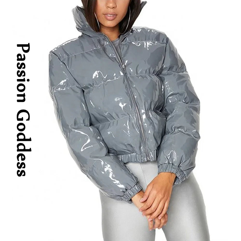 Liz Gray Puffy Jacket Parkas