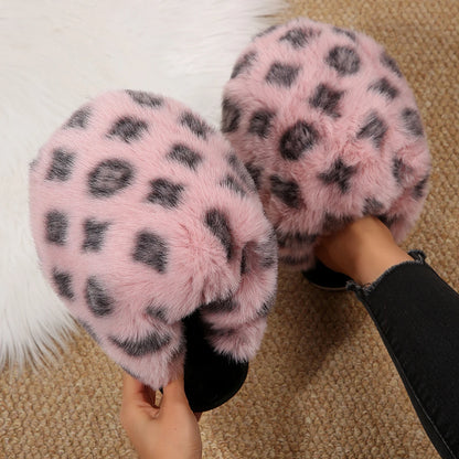 New Fluffy Luxury Designer Home Casual Fuzzy Shoes for Women